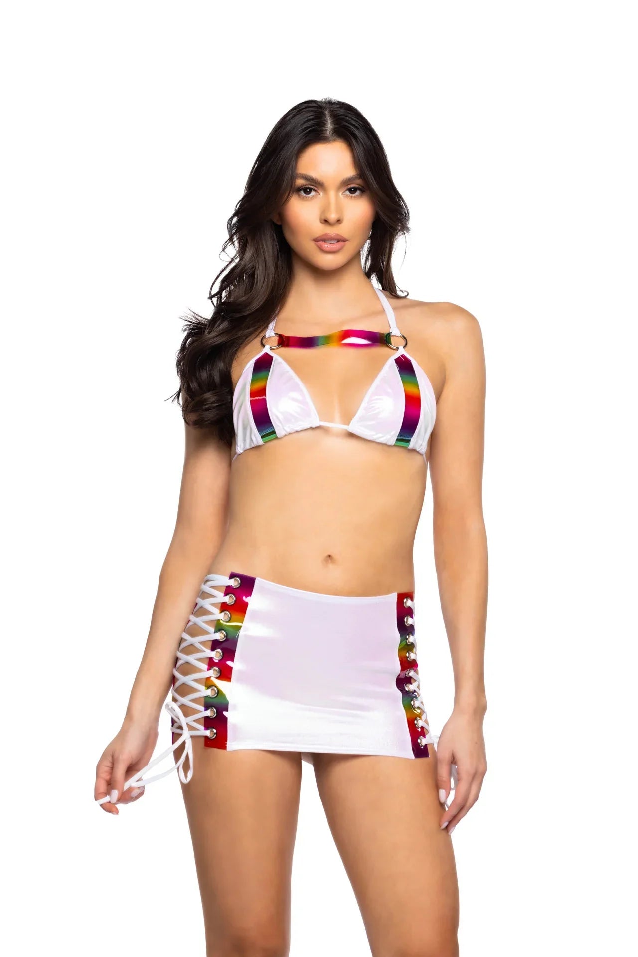 Unicorn and Rainbow Harness Triangle Top