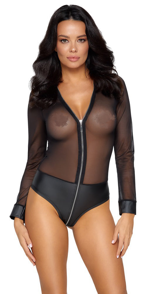 Matt Pantie Zipper Body