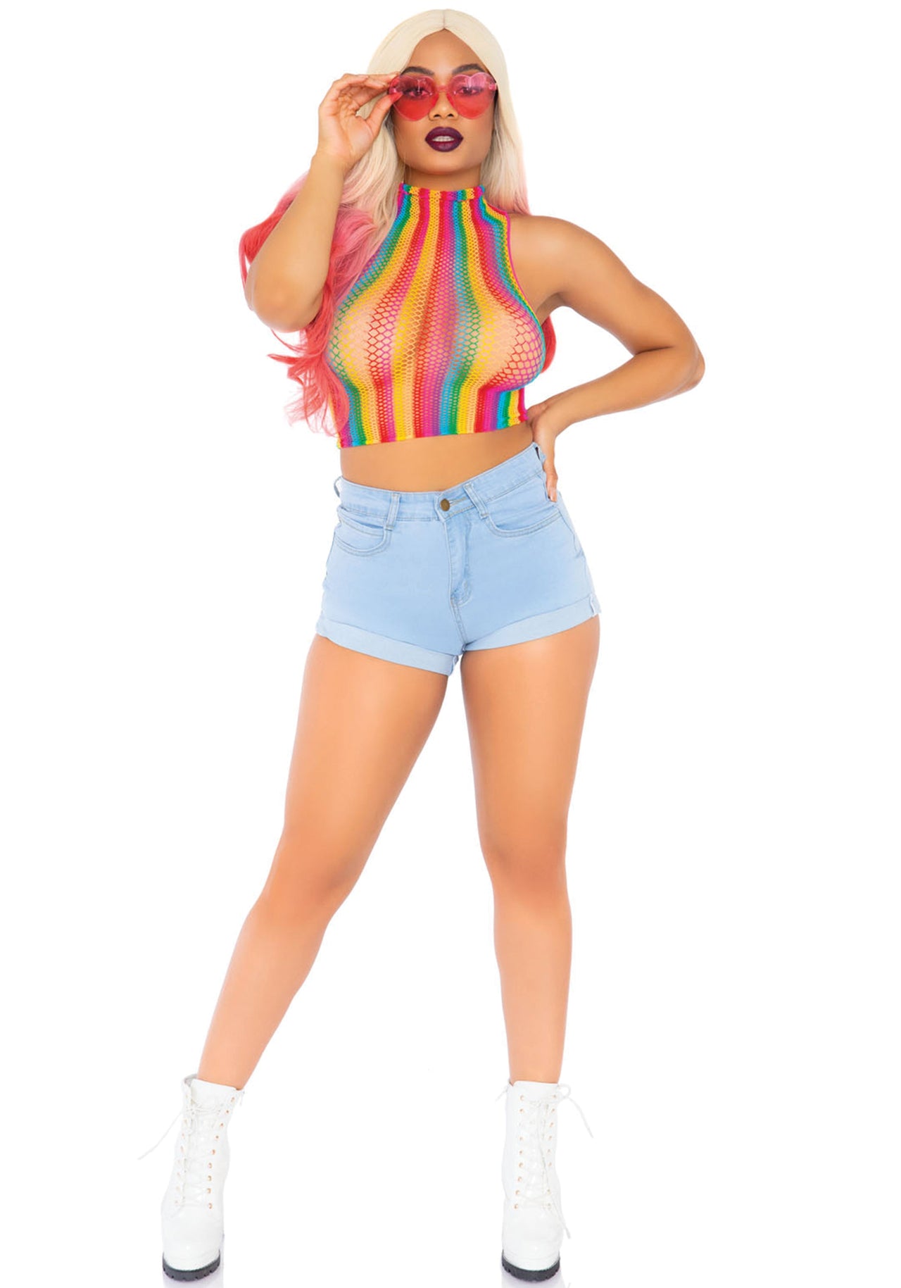 Rainbow Crop Top