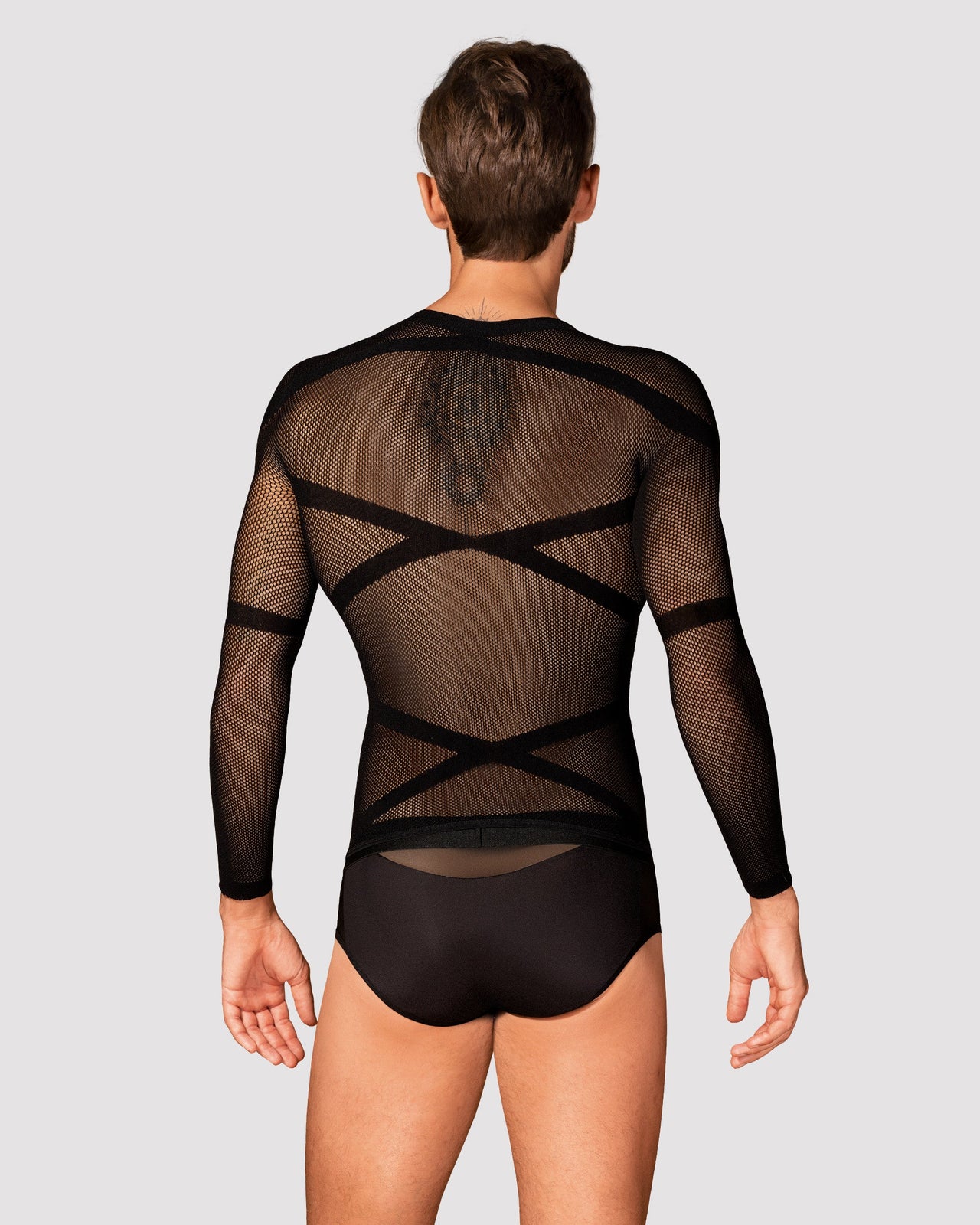 Long Sleeve Mesh Shirt