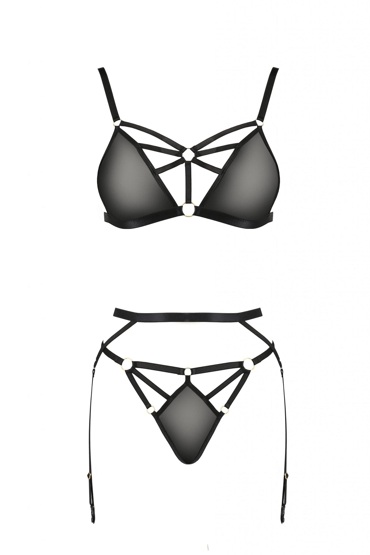 Cross Bra Lingerie Set